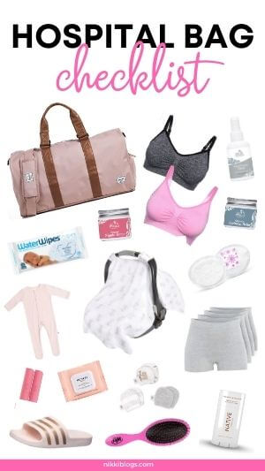 maternity hospital bag checklist