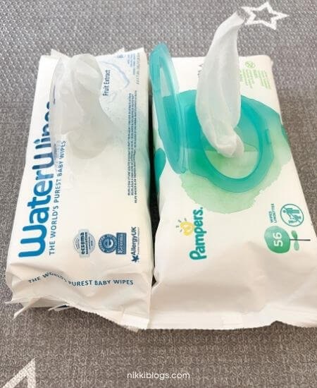 waterwipes vs pampers pure sensitive