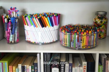 homeschool room organization
