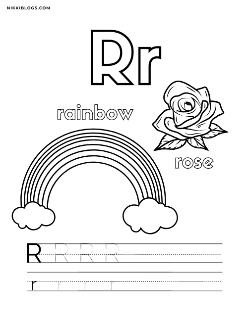 preschool letter r worksheet