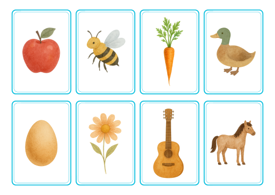 phonics flashcards a to h