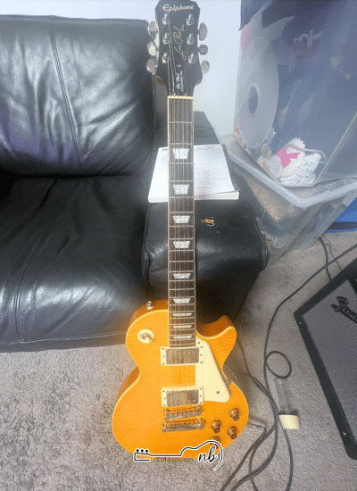 beginner electric guitar epiphone les paul