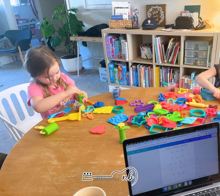 girls playing with play doh toddler toys
